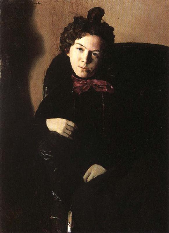Konstantin Somov Portrait of the artist anna ostroumova Germany oil painting art